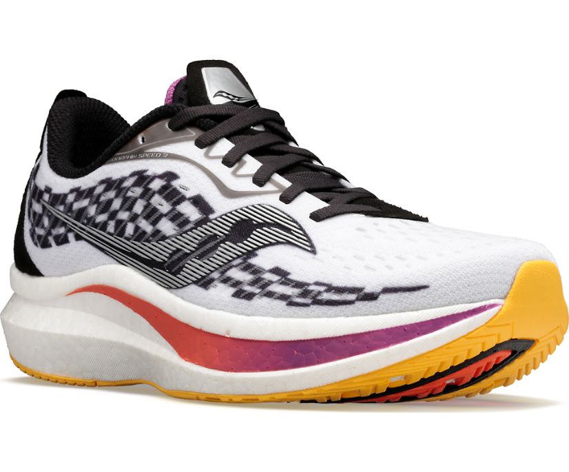 Saucony Endorphin Speed 2 Women's Running Shoes White / Black | Canada 121JPQJ